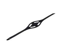 Gettimore Sangle de protection du visage réglable en silicone pour plongée et natation - 57 x 8 cm - Noir/transparent