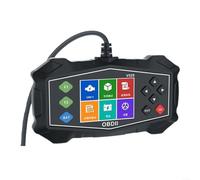 Gettimore Scanner OBDII pour lire les codes clairs et les données d'image | Lire les données en direct, effacer les codes moteur, afficher l'image fixe, préparation I/M, prend en charge 12 langues