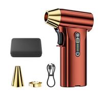 Gettimore Sèche-cheveux turbo avec moteur sans balais, 130 000 tr/min, 52 pour soufflage m/s, 200 W, rechargeable par USB, nettoyage des ordinateurs et des poils d'animaux