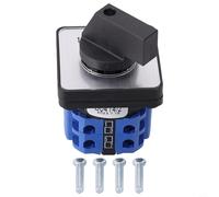 Gettimore Sélecteur de came rotatif 3 positions 8 bornes à vis 660 V 20 A pour câblage électrique et commande moteur