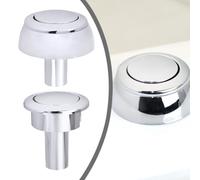 Gettimore Siamp Storm 33A Bouton poussoir de chasse d'eau en finition chromée durable, compatible avec les trous de chasse d'eau standard de 38 mm à 44 mm, convient pour 48 mm ou 58 mm de diamètre