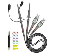 Gettimore Sondes d'oscilloscope 100 MHz 1X/10X pour P6100 avec connecteur BNC, adaptateur pour DSO-TC2 DSO-TC3, avec pince de terre et pointe de crochet