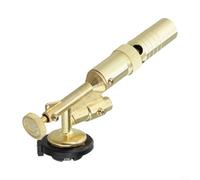 Gettimore Soufflage gaz butane pour chalumeau avec buse en cuivre BBQ cuisson soudure et brasage haute température pour contrôle de flamme, doré 15,1 x 5,1 x 4 cm