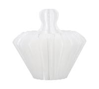 Gettimore Support de forme de filtre pour brassage du café, outil de presse à papier filtre PETG avec 20 baleines, 75 x 75 x 70 mm, compatible avec les filtres origami