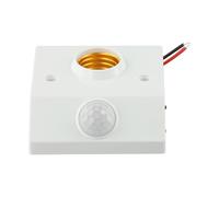 Gettimore Support de lampe à détecteur de mouvement infrarouge E27 avec détection de corps humain infrarouge Distance de détection de 3 à 5 m 16/32/262 s Retard pour couloirs, cages d'escaliers