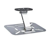 Gettimore Support de projecteur réglable pour mur et plafond - Support métallique pivotant à 360° - 15 x 17 x 6 cm - Compatible avec projecteurs à vis standard 1/4"