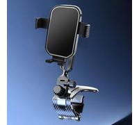 Gettimore Support de téléphone à clipser pour tableau de bord de voiture avec opération à une main, résistant aux chocs, montage et conduite, pour téléphone portable, noir