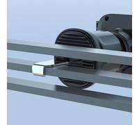 Gettimore Support de téléphone de voiture avec pince à gravité pour grille d'aération pour smartphone, rotation à 360 degrés, poignée en caoutchouc antidérapant, pour iPhone Samsung et tous les