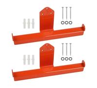 Gettimore Support mural en acier robuste pour souffleur de feuilles de sac à dos avec revêtement de protection orange, organisateur d'outils peu encombrant pour Stihl BG50, BG56, BG66, BG86 Series