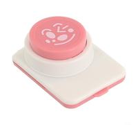 Gettimore Sushi Boule de riz algues Nori Punch embossage avec plastique et coupe-légumes en acier inoxydable Expressions mignonnes Rose