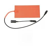 Gettimore Tapis chauffant en silicone 12 V 100 W pour sacs de livraison de nourriture, chauffage orange 152 mm x 304 mm avec protection contre la surchauffe et cordon d'alimentation amovible