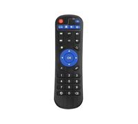 Gettimore Télécommande pour box TV Android H96 Max Series - Technologie d'apprentissage infrarouge - Matériau ABS - Design compact - Compatible avec les modèles G96 - Noir (15 x 5 x 2 cm)
