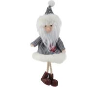 Gettimore Tissu peluche à suspendre pour sapin de Noël avec motif Père Noël, bonhomme de neige et élan, 8 x 4 x 18 cm