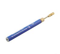Gettimore Torche crayon gaz butane bleu pour soudure, soudage, réparation optique 195 mm micro aérographe avec contrôle de flamme variable, 40 g (1 pièce, rechargeable, pour intérieur et extérieur