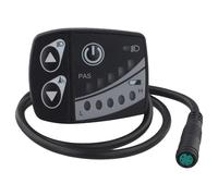 Gettimore UART Écran LED pour moteur moyen Bafang BBS01 BBS02 M400 M620 Protocole UART 5 broches étanche Fonction simple avec affichage Power and Shift Compatible avec les moteurs HD G320 G340 Noir