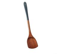 Gettimore Ustensiles de cuisine en bois, 5 pièces, spatule de cuisine et cuillère pelle pour ustensiles de cuisine antiadhésifs, marron, tailles 22-39 cm