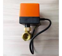 Gettimore Vanne à boisseau sphérique électrique AC220V DN25 G1 Pouce 3 fils 2 contrôles Laiton Valve motorisée pour eau et huile