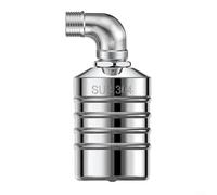 Gettimore Vanne flottante de contrôle automatique du niveau d'eau en acier inoxydable 304 de qualité alimentaire compacte pour réservoir d'eau ou entrée latérale avec arrêt automatique et connecteur