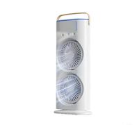 Gettimore Ventilateur brumisateur à 3 vitesses avec télécommande, alimenté par USB, 16 x 8,7 x 37,6 cm, lumière LED colorée pour chambre à coucher, bureau