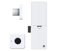 Gettimore Verrou biométrique à empreintes digitales pour armoire, tiroir rechargeable par USB, puce d'auto-apprentissage, 180 jours en veille pour bureau, maison, blanc