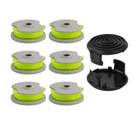 Gettimore WA0014 Lot de 6 bobines et lignes de 6,1 m 0,2 cm compatibles avec Worx WG168 WG184 WG190 WG191 avec 2