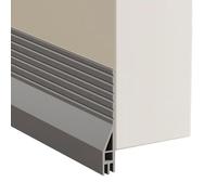Gettimore Wave Butée de porte inférieure, bande d'étanchéité insonorisée et résistante aux intempéries, matériau TPE, 100 x 45 cm, pour réduction du bruit et coupe-vent, installation facile