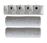 Gettimore X9 pour Pro X11 pour Pro T80s Robot pour aspirateur Ensemble d'accessoires avec 4 sacs à poussière au charbon actif, 2 brosses lavables, nettoyage amélioré pour plus de performance