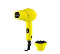 Gettin Mini sèche-cheveux de voyage avec diffuseur - jaune fluo
