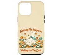 Getting My Steps in Walking with The Lord Christian Floral Coque pour iPhone 12 Pro Max