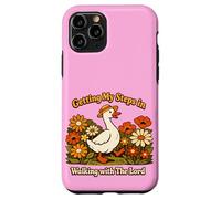Getting My Steps in Walking with The Lord Christian Floral I Coque pour iPhone 11 Pro