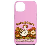 Getting My Steps in Walking with The Lord Christian Floral I Coque pour iPhone 13