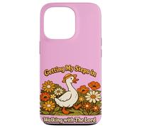 Getting My Steps in Walking with The Lord Christian Floral I Coque pour iPhone 13 Pro