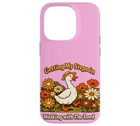 Getting My Steps in Walking with The Lord Christian Floral I Coque pour iPhone 14 Pro