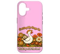 Getting My Steps in Walking with The Lord Christian Floral I Coque pour iPhone 17