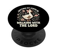 Getting My Steps in Walking with The Lord PopSockets PopGrip Adhésif