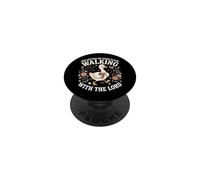 Getting My Steps in Walking with The Lord PopSockets PopGrip Adhésif