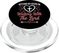 Getting My Steps in Walking with The Lord PopSockets PopGrip pour MagSafe