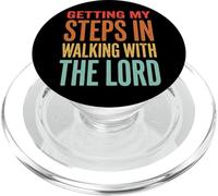 Getting My Steps in Walking with The Lord PopSockets PopGrip pour MagSafe