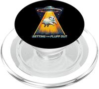 Getting The Fluff Out Alien Fluffy Sheep UFO Humour Galaxie PopSockets PopGrip pour MagSafe