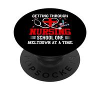 Getting Through Nursing School One Nurse PopSockets PopGrip Adhésif