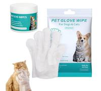 Gettoreach/Beyonddraw Rinse-Free Dog Shampoo Mitts,Pet Bath Wipes,Pet Cleaning Gloves-6 pieces/bag,Five-finger design easily wipes paws and body,Suitable for pet cleaning (1)