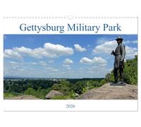 Gettysburg Military Park (Wandkalender 2026 DIN A3 quer), CALVENDO Monatskalender: 12 ausgewählte Bilder vom Gettyburg Military Park für Interessierte am Amerikanischen Bürgerkrieg