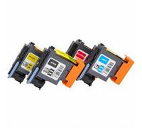 Getu Office Lot de 4 têtes d'impression compatibles HP11 C4810A C4812A C4813A pour imprimante HP Designjet 500 & 500 Plus Series par Getu Office (BK+C+M+Y)