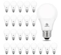 Getue 24 Pack A19 LED Light Bulb, 60 Watt Equivalent, Daylight 5000K, E26 Medium Base, Non-Dimmable LED Light Bulb, UL Listed