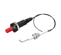 getuse Allumeur piézo à bouton-poussoir avec électrode en céramique de 30 cm - Allumage par étincelle - Universel - Pour barbecue à gaz, cuisinière, four, cuisine, camping