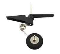 getuse Assemblage de Roue arrière pour Avion RC - Support Durable Kits de Remplacement de Train d'atterrissage - 12cm/4.72 Pouces Noir