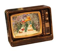 getuse Boîte à Musique Lumineuse Flocon de Neige, Décor de Noël Enchanté en PVC pour Chambre et Bureau- Renne