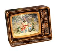 getuse Boîte à Musique Lumineuse Flocon de Neige, Décor de Noël Enchanté en PVC pour Chambre et Bureau- Bonhomme de Neige