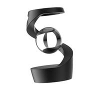 getuse Boule en Lévitation Magnétique pour Bureau - Jouet Relaxant Décoratif en Métal - Objet Flottant Anti-Stress- Boule Argentée Noire