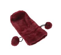 getuse Cozy Plush Pochette à vin décorative pour bouteille de vin rouge foncé pour cadeaux de vacances et célébrations | Convient aux bouteilles de vin standard